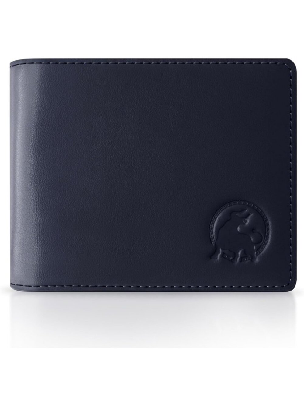 Minimalist Slim Full-Grain Leather Bifold Wallet for Men, RFID Blocking, 8 Card